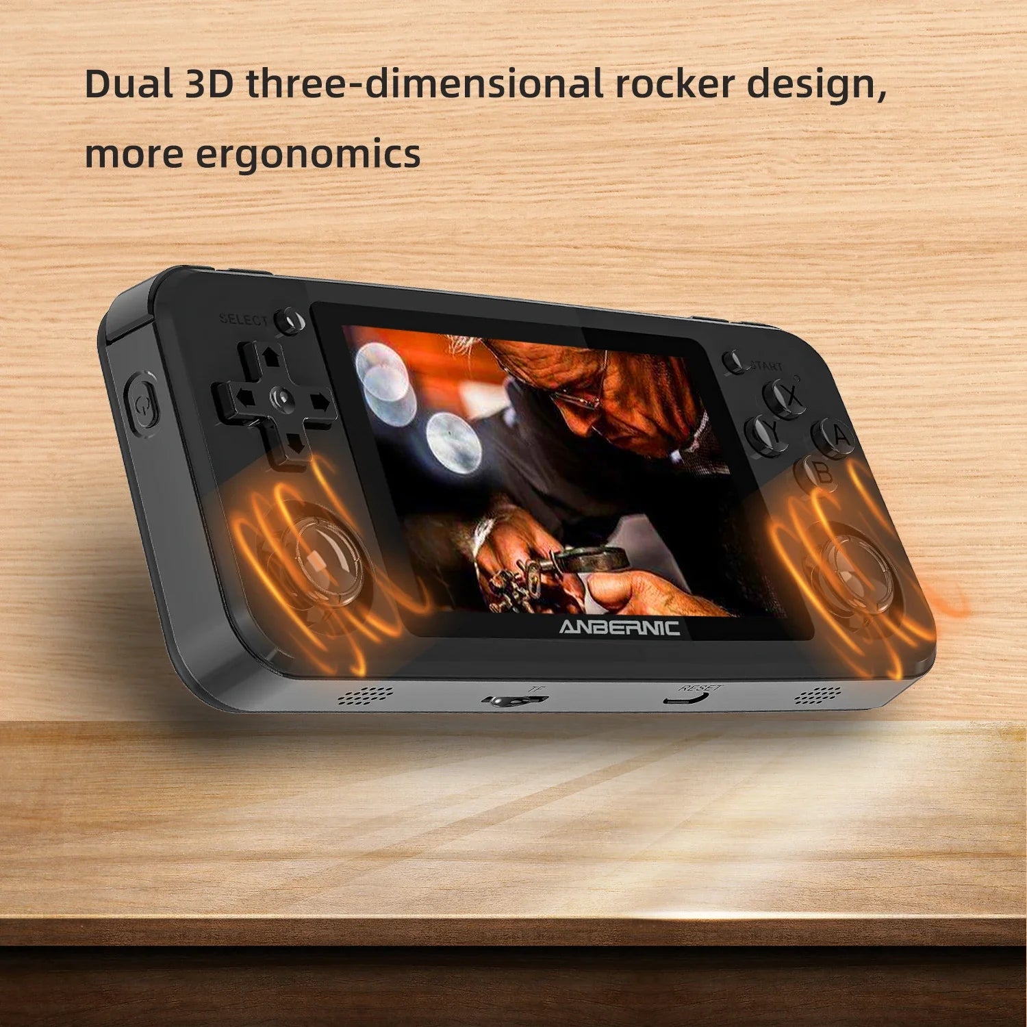 ANBERNIC RG351P Handheld Retro Game Console 3.5 Inch IPS Screen 64G TF Card 2500 Classic Games 3500 mAh Double 3D rocker Gift