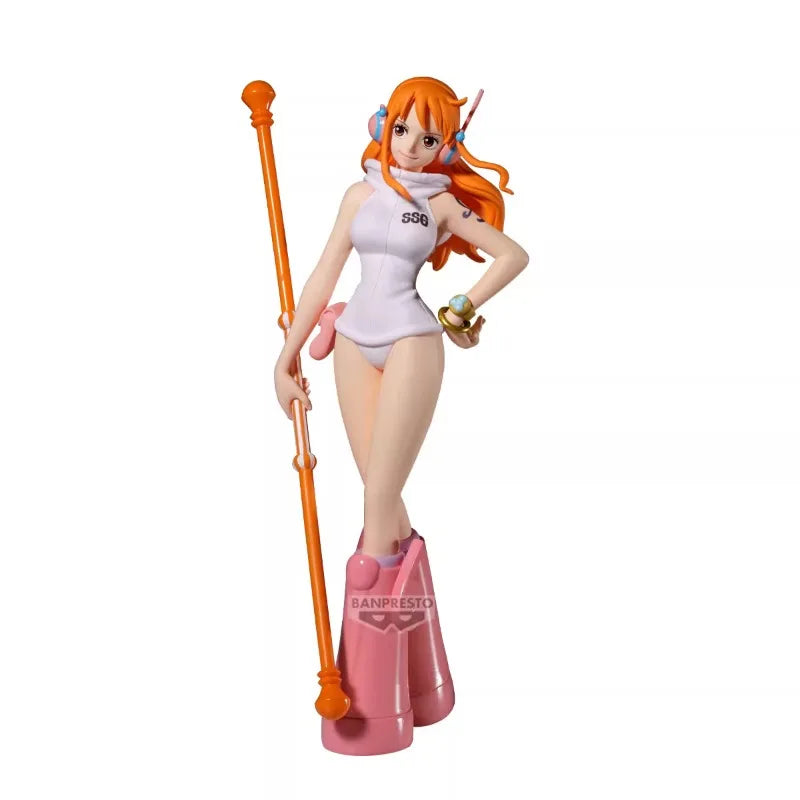 Bandai Original Banpresto Anime One Piece  the Shukko Nami Egghead PVC Action Figure Model Collectible Toy Gifts