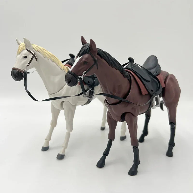 16cm #490 Figma Anime Figure Figma Horse ver.2 White/Brown/Chestnut Action Figure Max Factory Collectible Model Doll Toys Gifts
