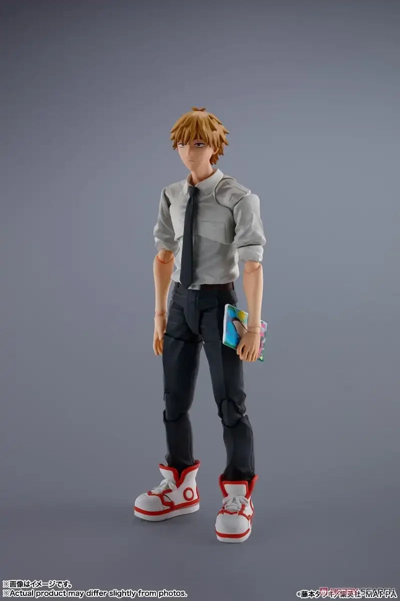 In Stock Bandai S.H.Figuarts SHF Denji Pochita Normality Ordinary Costume Anime Action Figure Toy Gift Model Collecting Hobby