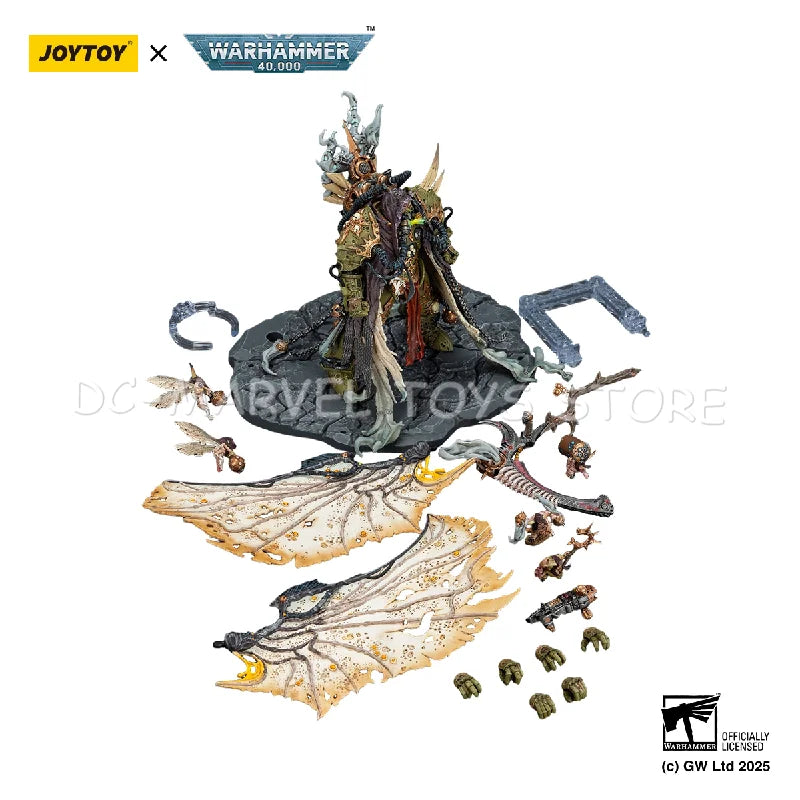 JOYTOY 1/18 Mortarion Daemon Primarch Of Nurgle With Ancient Weapons The Lantern And Silence Action Figure Gift Toys