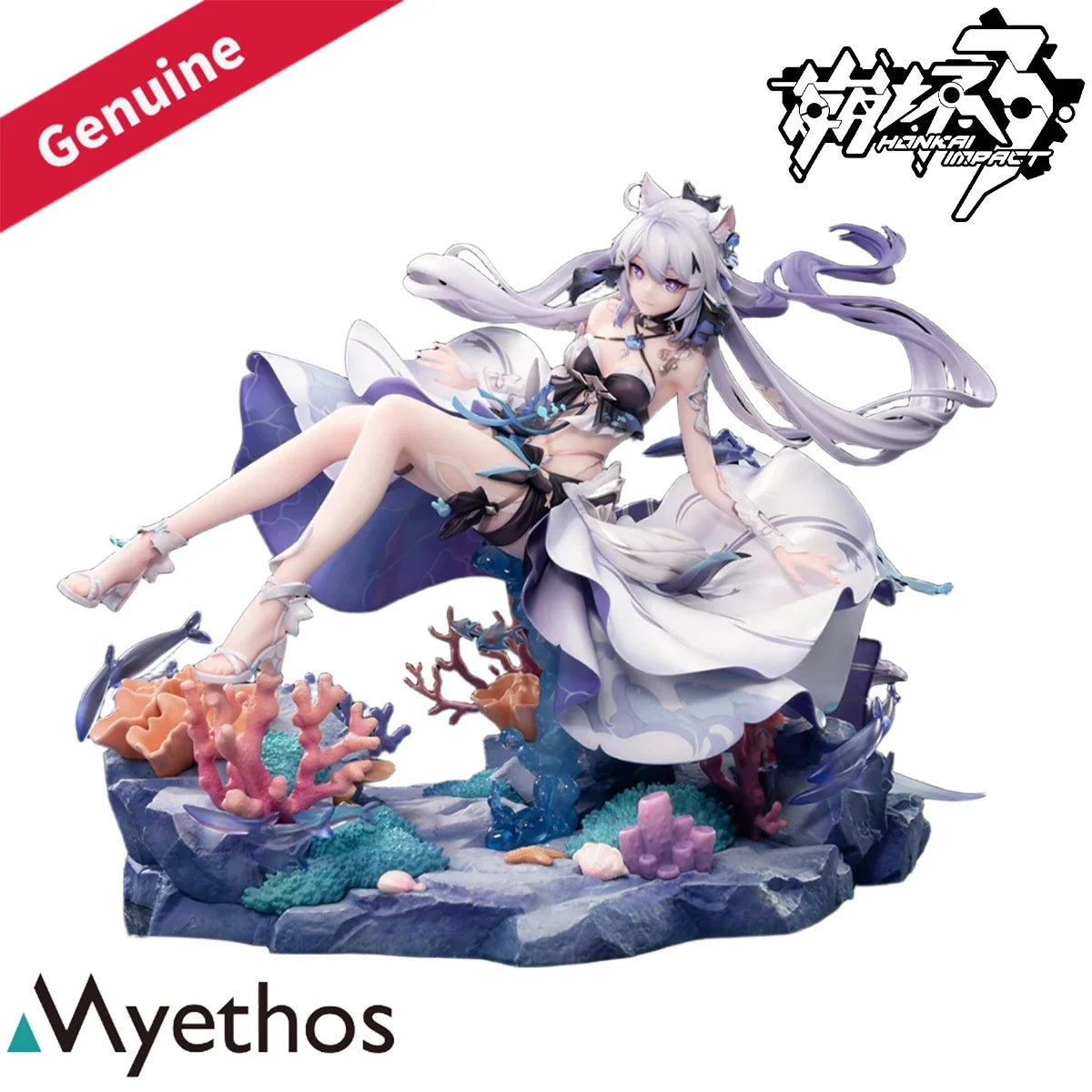 Original Genuine Myethos Prepainted Honkai Impact 3rd Kiana Kaslana Herrscher of Finality Moonlit Night Ver 1/7 Game Figure Gift