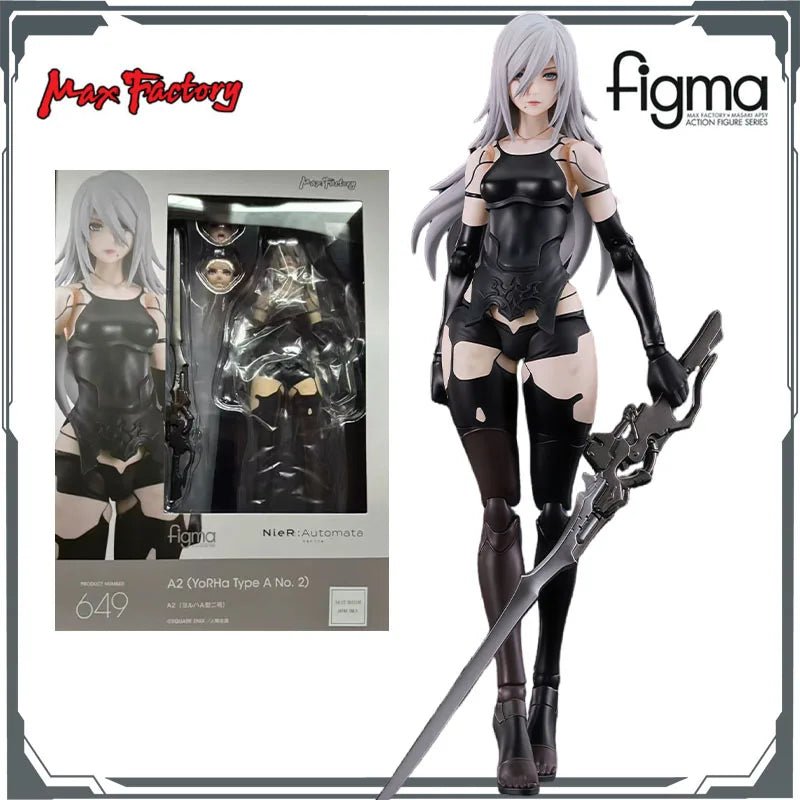 Max Factory Original Figma Automata (Anime Version) A2 160mm Anime Action Figures Toys for Boys Christmas Gift Collectible Model