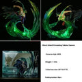 24cm One Piece Figure Roronoa Zoro Anime Figures Gk Luminous Pvc Statue Model Cool Room Decoration Toy Gift Children