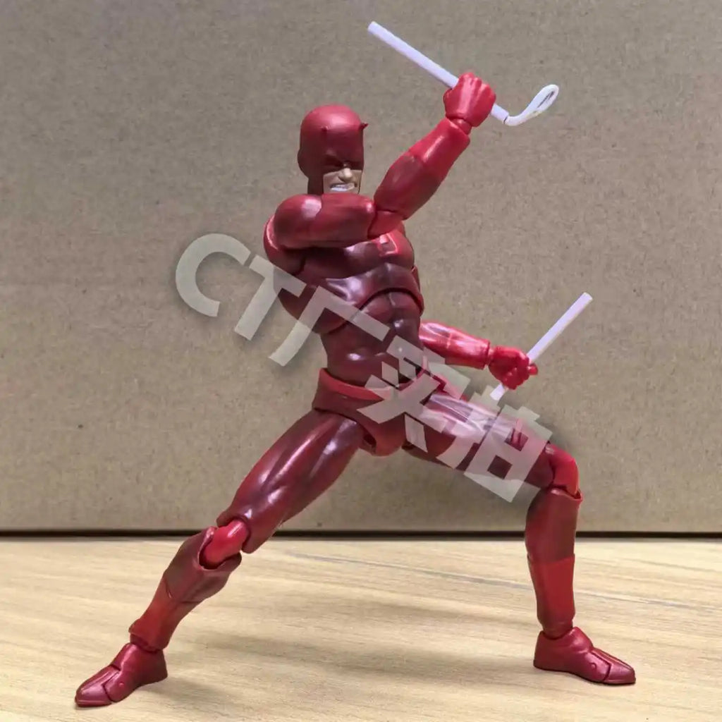 Hot-New Ct Toys Action Figure Daredevil Figure Mafex 223 Comic Version SHF Anime Figure PVC Statue Model Custom Gifts Kids Toys