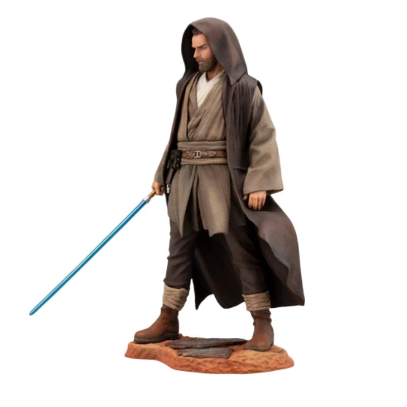 In Stock KOTOBUKIYA Original Star Wars SW201 ARTFX Obi-Wan Kenobi Anime Action Figure 27cm Collectible Model For Boys Girls