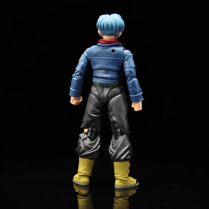 Original Bandai S.H.Figuarts Dragon Ball Z Trunks Future Trunks Anime Action Figure PVC Toys Gift Collectible Model Ornaments