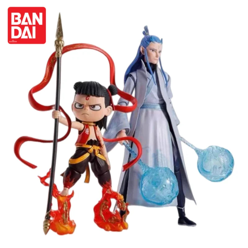 Auf Lager Original Bandai S.H. Figuarts Nezha Anime Merchandise Actionfigur 100% Echte Figurenmodell Ornamente