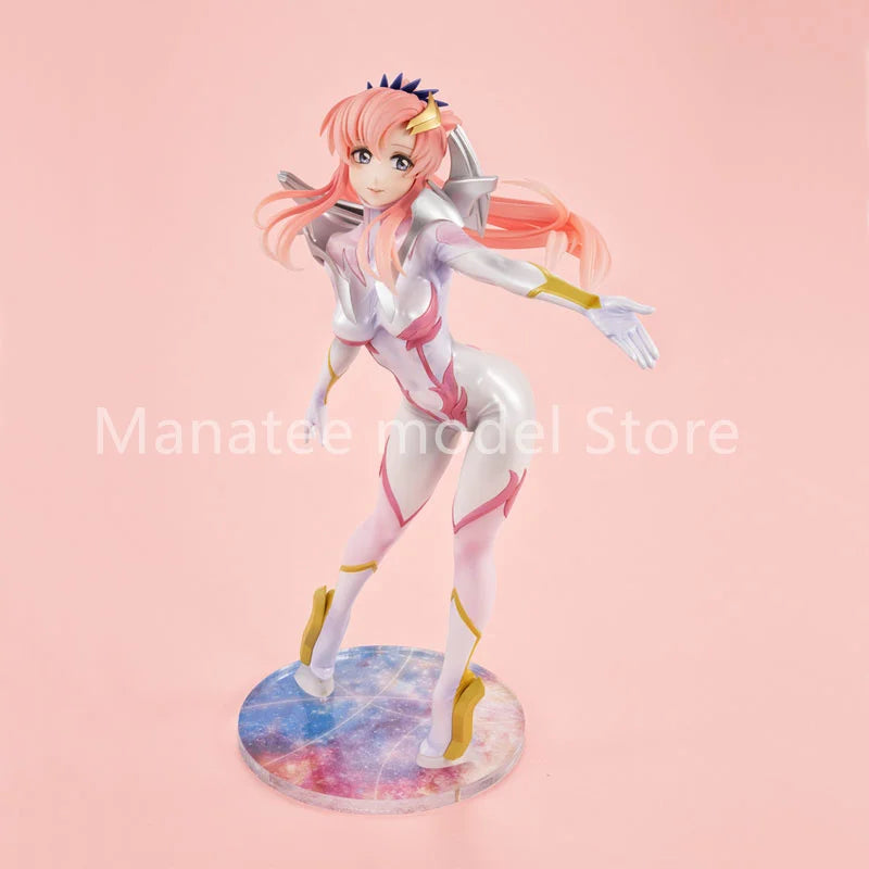 MegaHouse Original Lacus Clyne Pilot Suit 22CM PVC Action Figure Anime Model Toys Collection Doll Gift