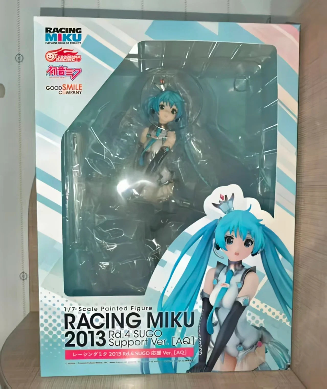 In Stock Original GSC VOCALOID Hatsune Miku GT Project Racing Miku 2013 Rd.4 SUGO Support Version Model Toys Collection