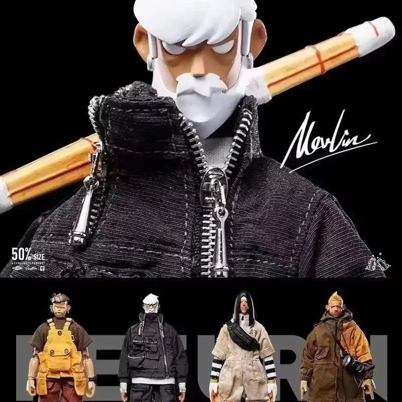 Come4arts Hip-Hop Street Dance Series Anime Figures Trendy Fashion Movable Toy Collection Decoration Model Toys For Boys Gift
