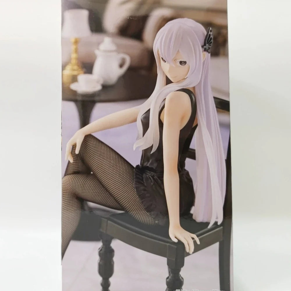 Bandai Original Genuine Banpresto Re: Life in A Different World From Zero Relax Time Echidna Another Color 21cm Model Toy Figure