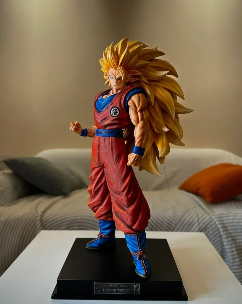 【Hot】56cm Jt Dragon Ball Character 2% Super Three Goku Cartoon Character Model Trend Toy Collection Ornaments Statue Gift