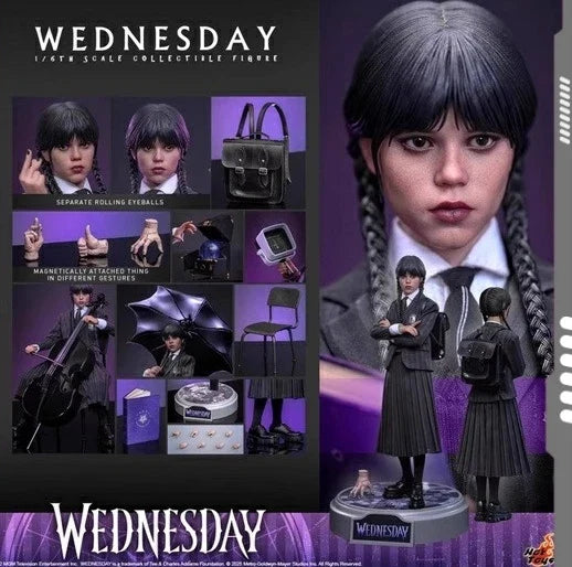 [In Stock] HOTTOYS HT 1/6 Wednesday TMS135 Naraku Gakuin Style Action Figure Soldier Set Figure Collectible Toy