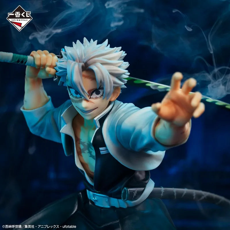 In Stock Original BANDAI Ichiban Kuji Demon Slayer Shinazugawa Sanemi Iguro Obanai Tomioka Giyuu Sabito Anime Figures Toy Gifts