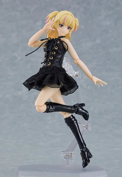 【FS】 Original Max Factory figma 581 Female Body (Yuki) Black Bodycon Dress Figure Model Toys Gifts Collection