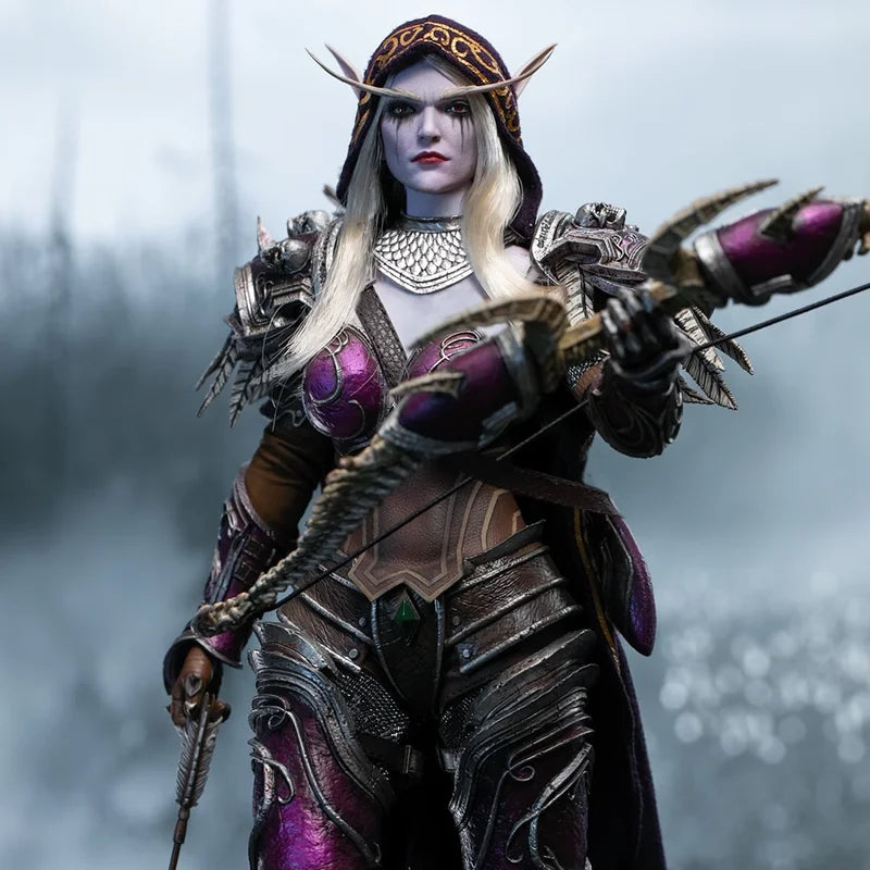In Stock Genuine Shark Toys Sylvanas Windrunner Figure 1/6 Game World Of Warcraft Action Figurine Model Toy Xmas Gift Ornament