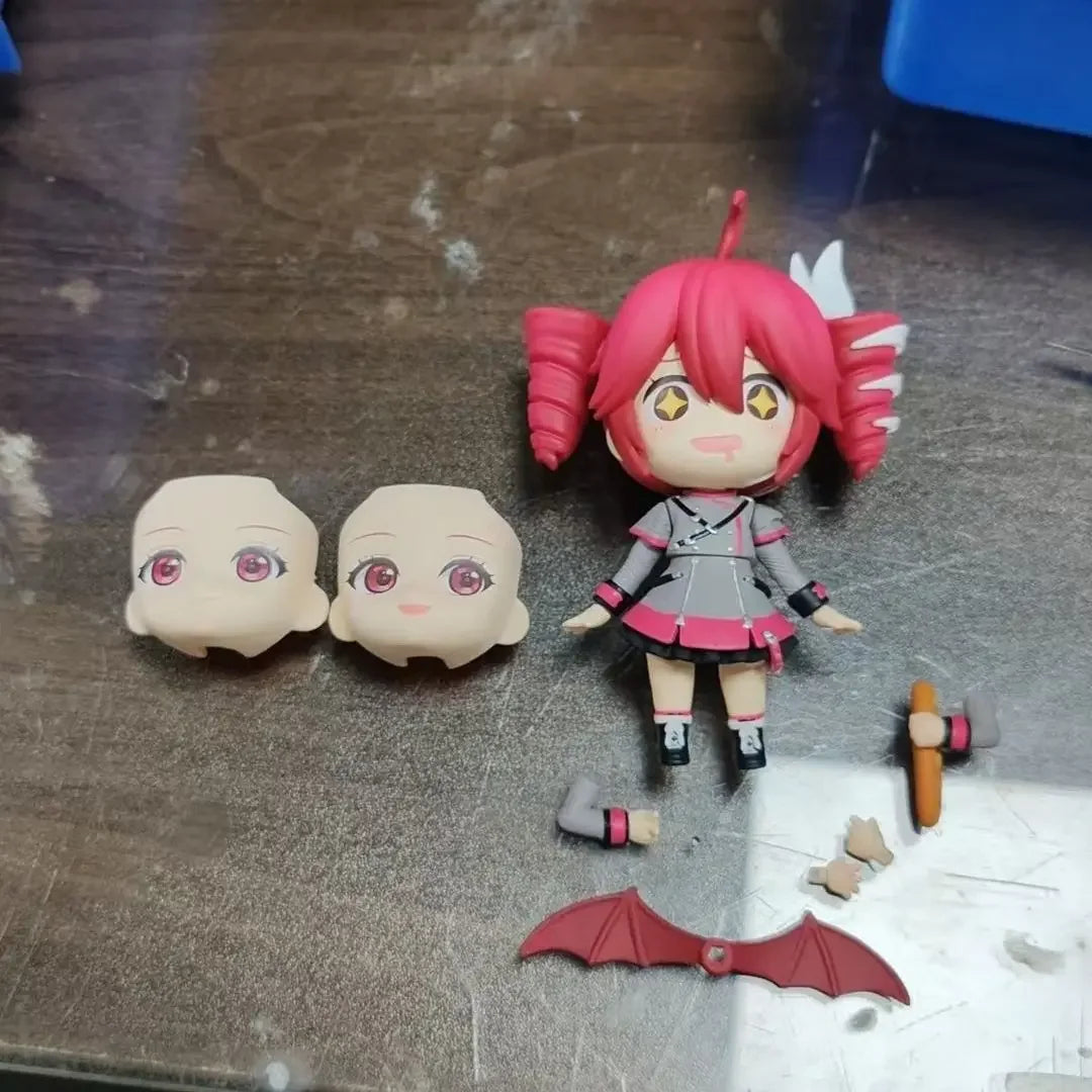 10cm Kasane Teto Action Figures Anime Q Version PVC Doll Model Toy Cosplay Figurine Stand Model Desk Display Decor Standing Gift