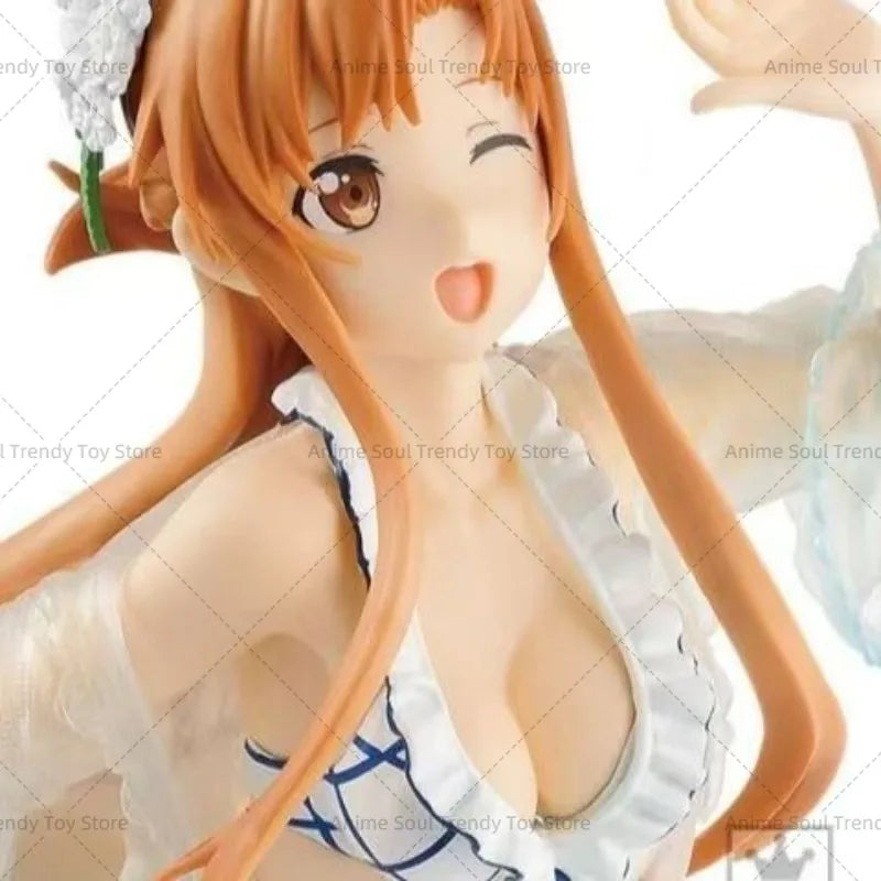 In Stock Bandai Original Banpresto Sword Art Online Yuuki Asuna Action Figure Model Doll Brand New Boxed Anime Characters Garage