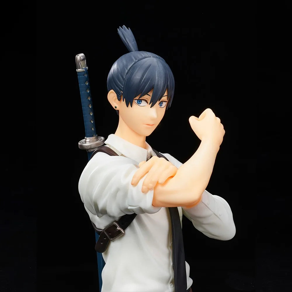 In Stock TAITO Original Genuine Anime Chainsaw Man Hayakawa Aki 18cm Collections Models Toy Figure Birthday Gift
