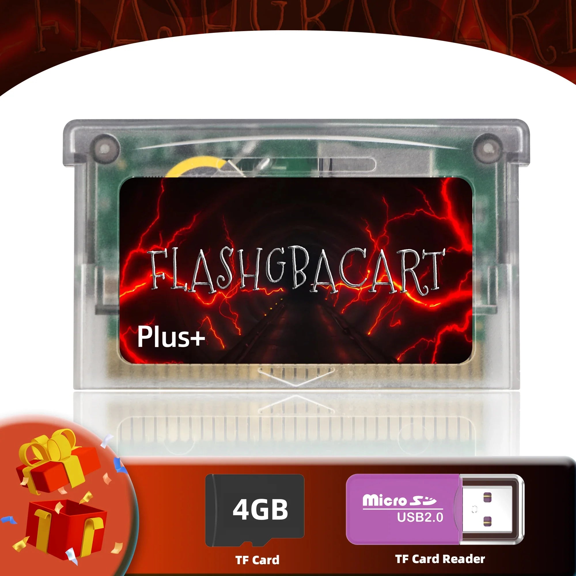 REMANK V1.5 Flash GBA Cartridge FLASHGBACART GBA Card 100+Retro Game Cart RTC 1M Flash GBC with GBA GBC GB NES Compatible DS