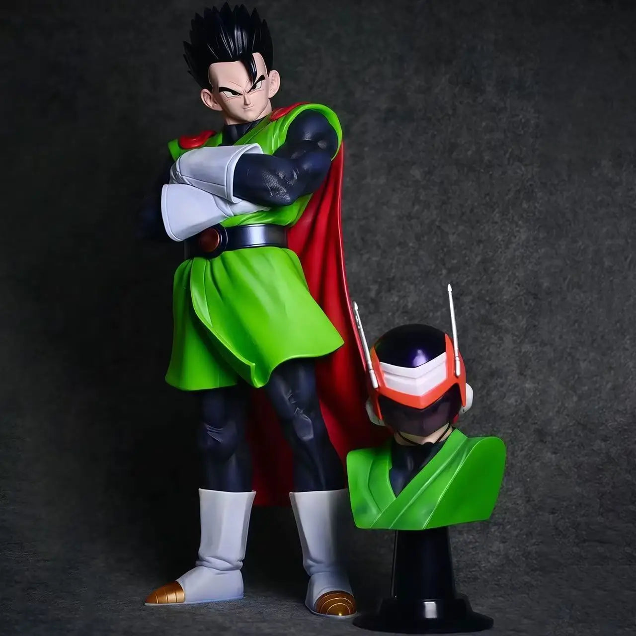 Dragon Ball Z Son Gohan Videl Figure Replaceab Heads Super Saiyan Pvc Action Figures Gk Statue Collection Model Toys Gifts