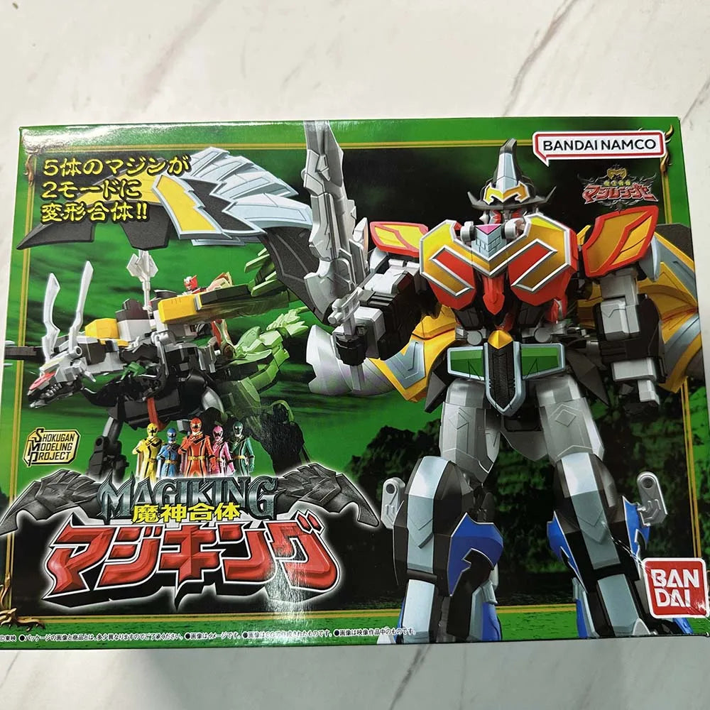 In Stock Original Bandai Smp Power Rangers Mystic Force Mahou Sentai Magiranger Titan Megazord Magi King Assembly Figures