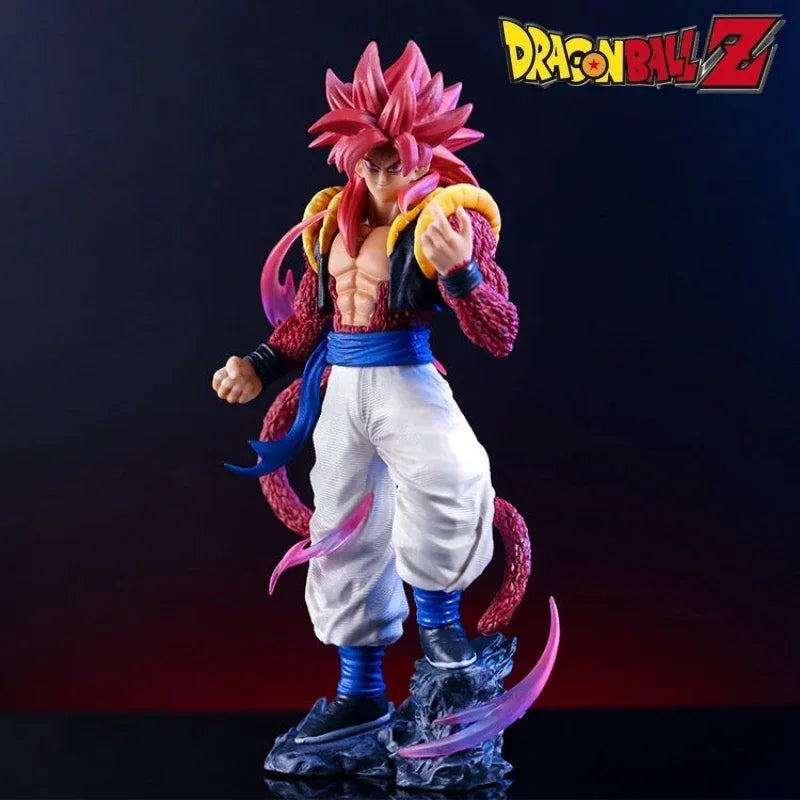 Dragon Ball Gogeta Super Saiyan 4 Action Figure 25cm Son Goku With Vegeta Combined Figurine Pvc Model Dolls Toys Gifts