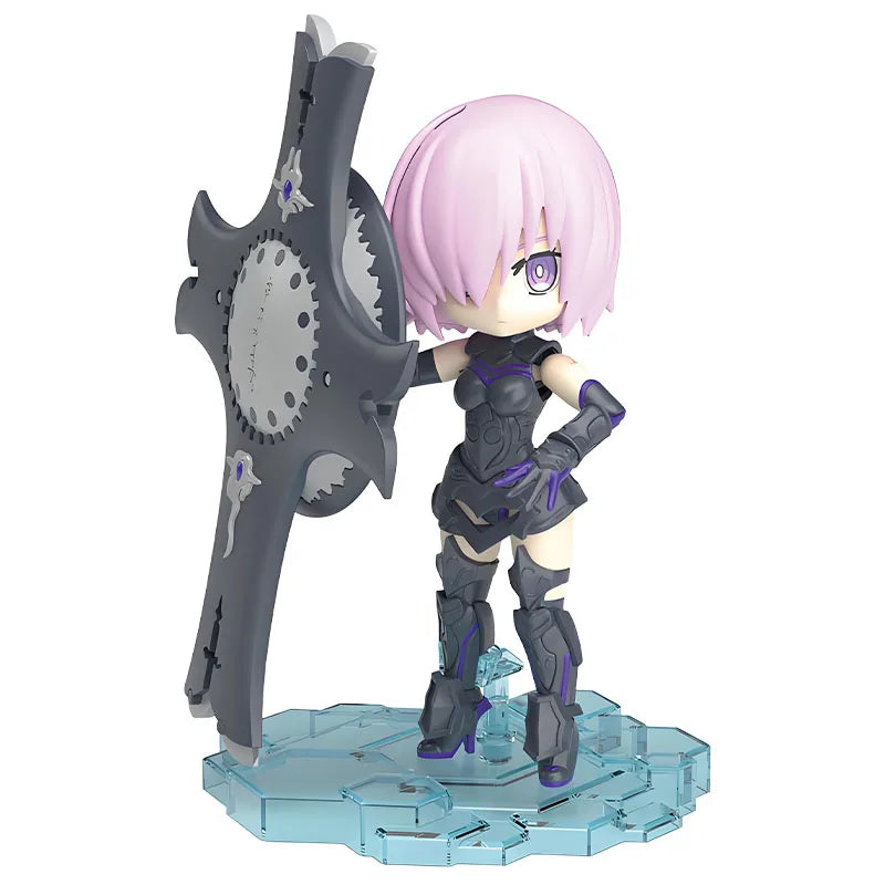 Bandai Original MODEL KIT PETITRITS SHIELDER Mash Kyrielight&CASTER Nero Claudius Anime Action Figure Assembly Model Toys  Gifts
