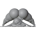 1/24 Belle Mary Muffin Grey Resin Figurine Toy Unpainted GK Doll Unassembled 3D Print Assembly Miniature Reduction Statue Toy