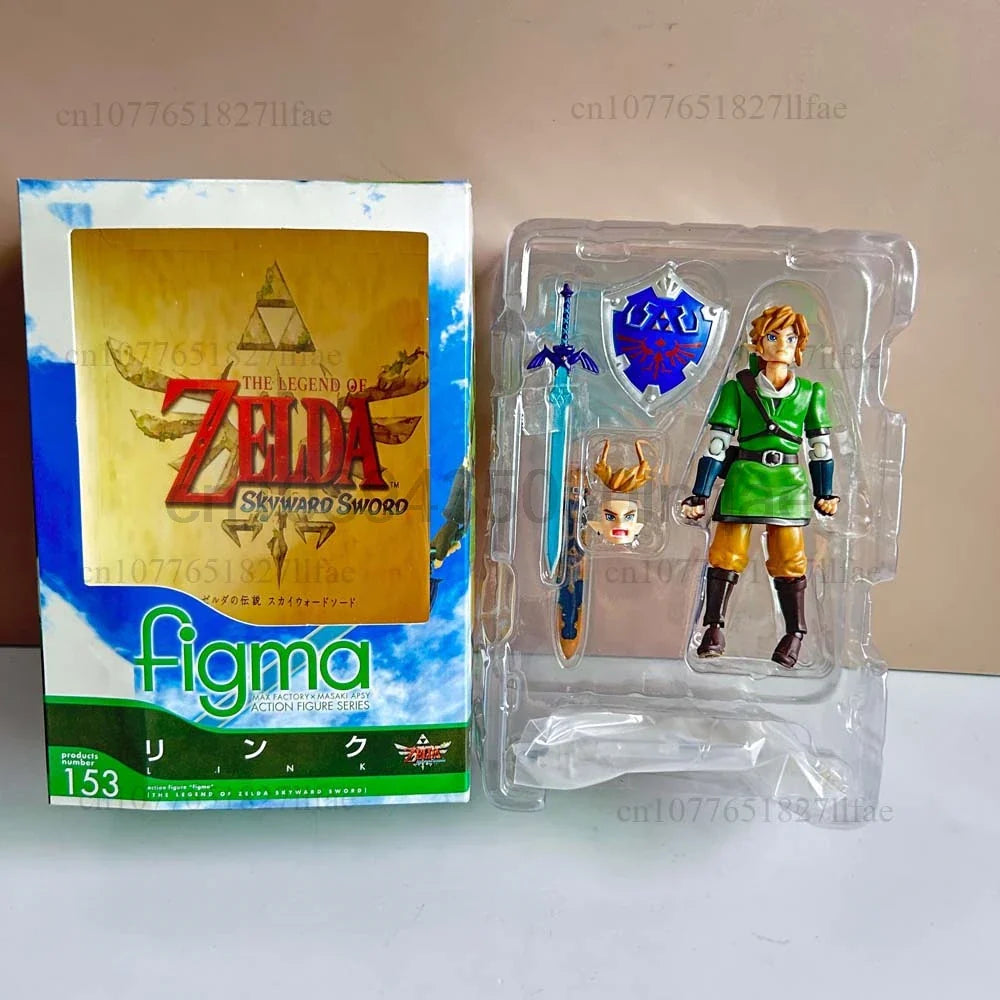 Figma 153 The Legend of Zelda Skyward Sword 14cm Link Actionfigur Modell Spielzeug Bewegliche Gelenke Puppe Zimmerverzierung Geschenk für Kinder