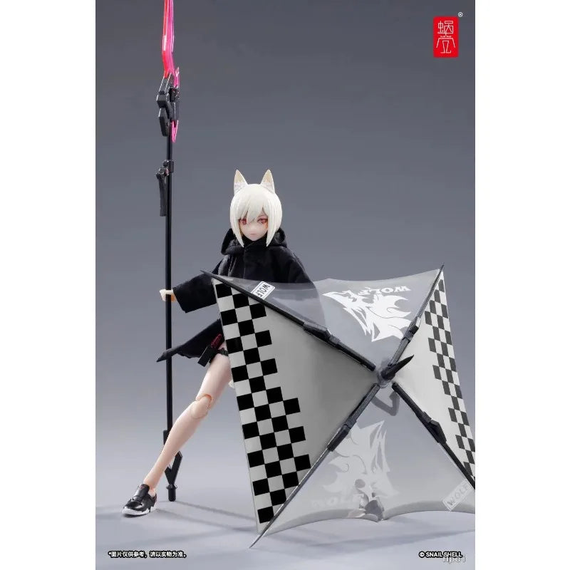 Snail Shell Original Snowdrop Flower Plan Black Swimsuit Form WOLF-001 Swift Wolf Set Anime Handmade Collectable Action Toys