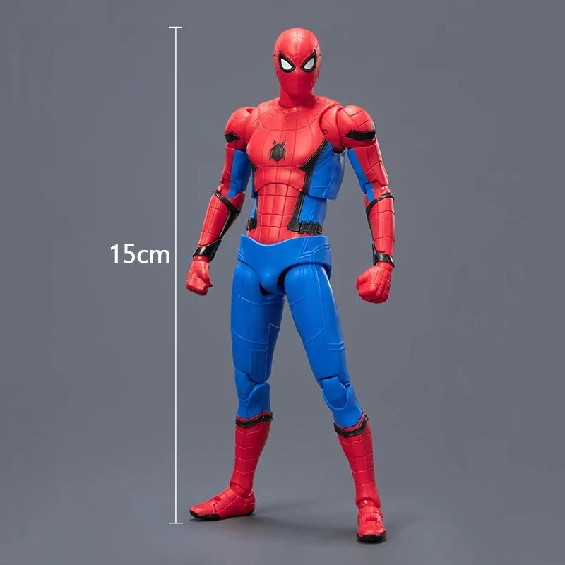 NEW Fondjoy Spiderman The Stark Suit Anime Action Figure Spider-Man 1/12th Scale Plastic Model Garage Kit Collection Statue Toys