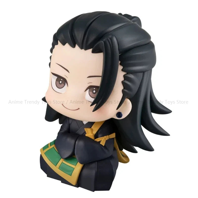 In Stock Anime Jujutsu Kaisen Geto Suguru High School Satoru Gojo Look Up Sitting Cute Q Version Model Toy Gift Action Figure WY