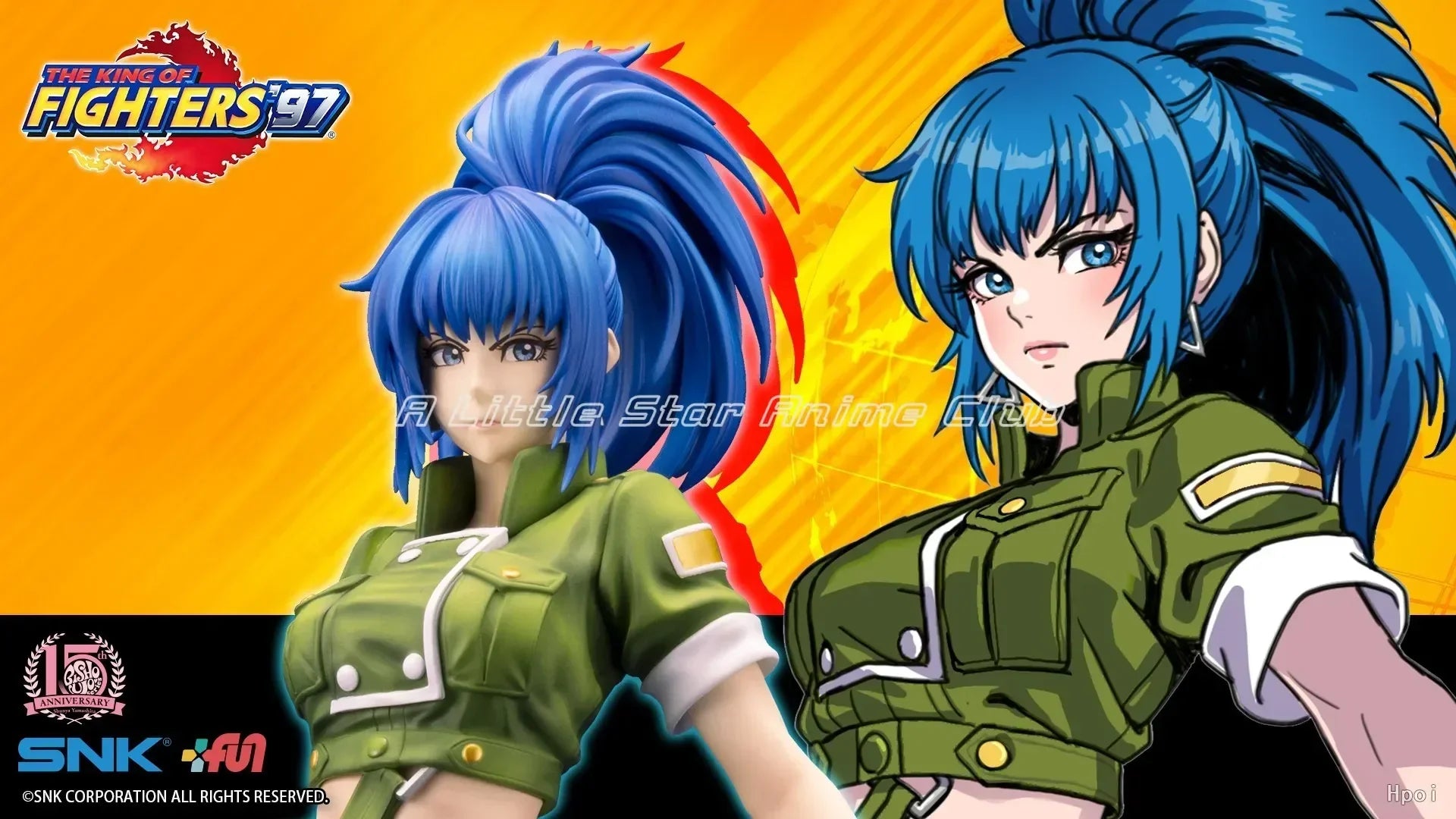 In Stock Original Kotobukiya SNK Beautiful Girl Series THE KING OF FIGHTERS 97 Leona Heidern Anime Figure Model Collection