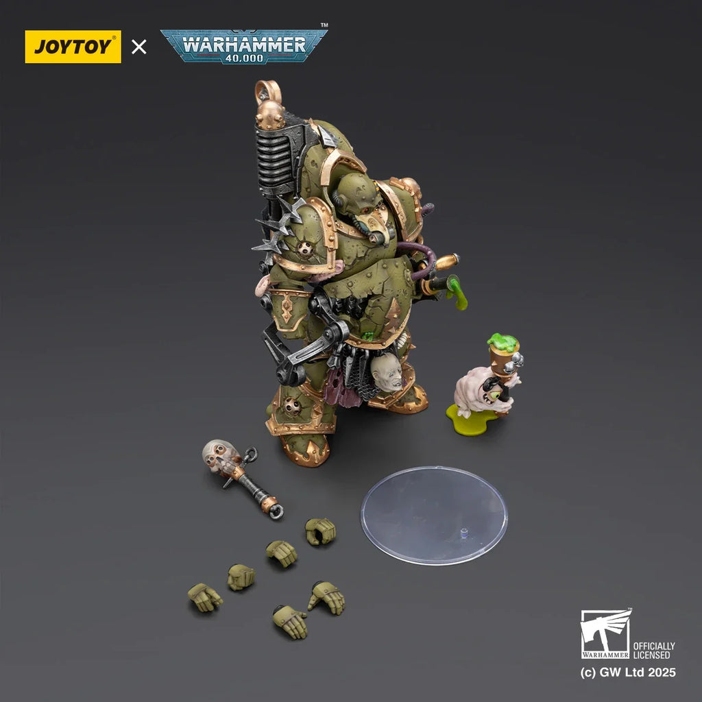 JOYTOY Warhammer 40K 1/18 Scale Death Guard Lord of Virulence Foul Blightspawn Action Figure Model Dolls Toys for Collection