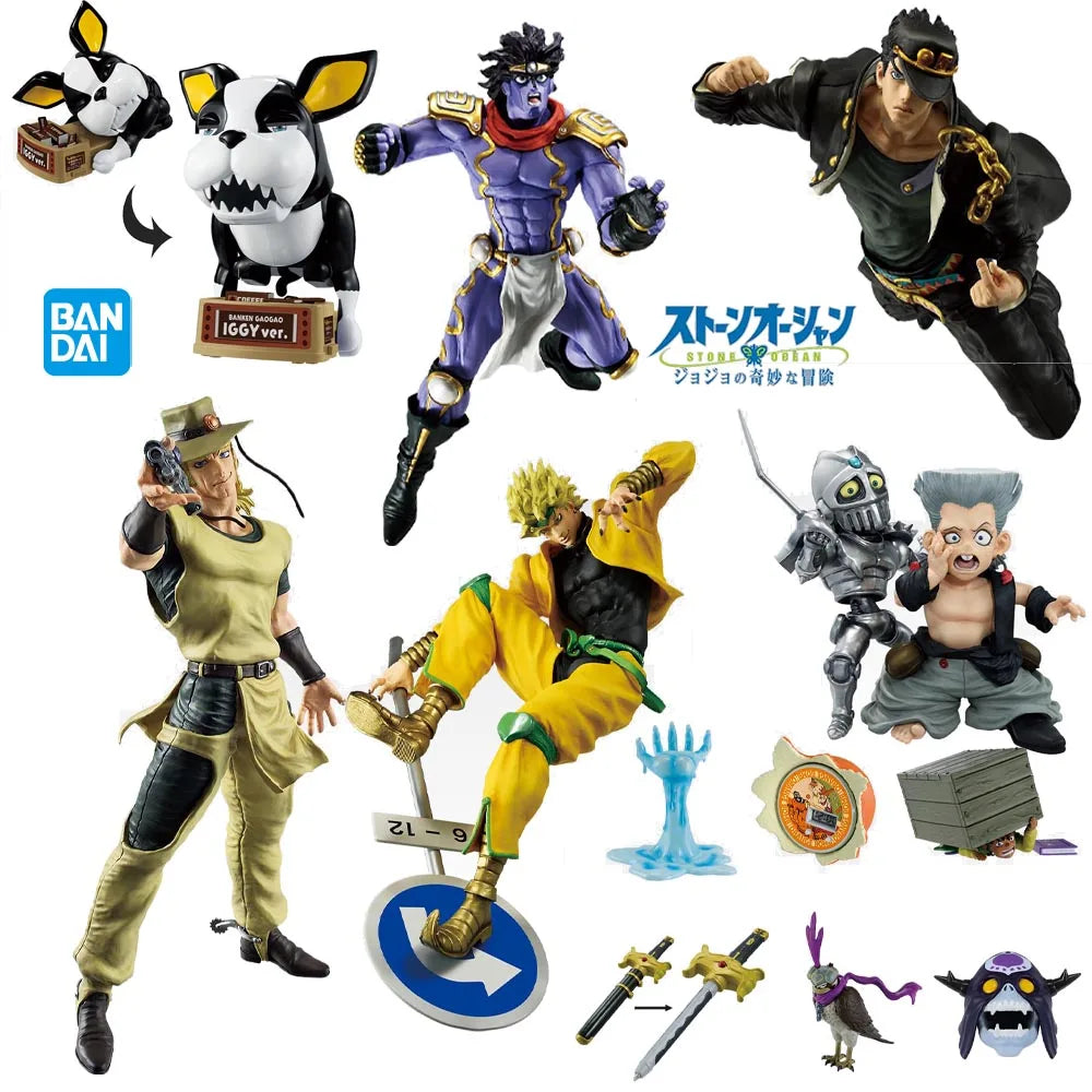 In stock Bandai JoJo's Bizarre Adventure Stardust Crusaders -STAND RUSH Figure Highly Detailed Collectible Model Toy Gift