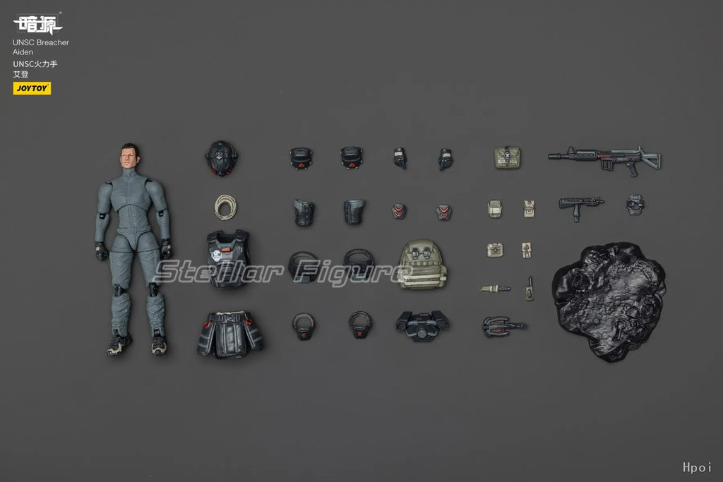 【SF】JOYTOY Warhammer Dark Source 1/18 Action Figure UNSC Breacher Aiden Mech Model Toys Gifts Collection Ornaments