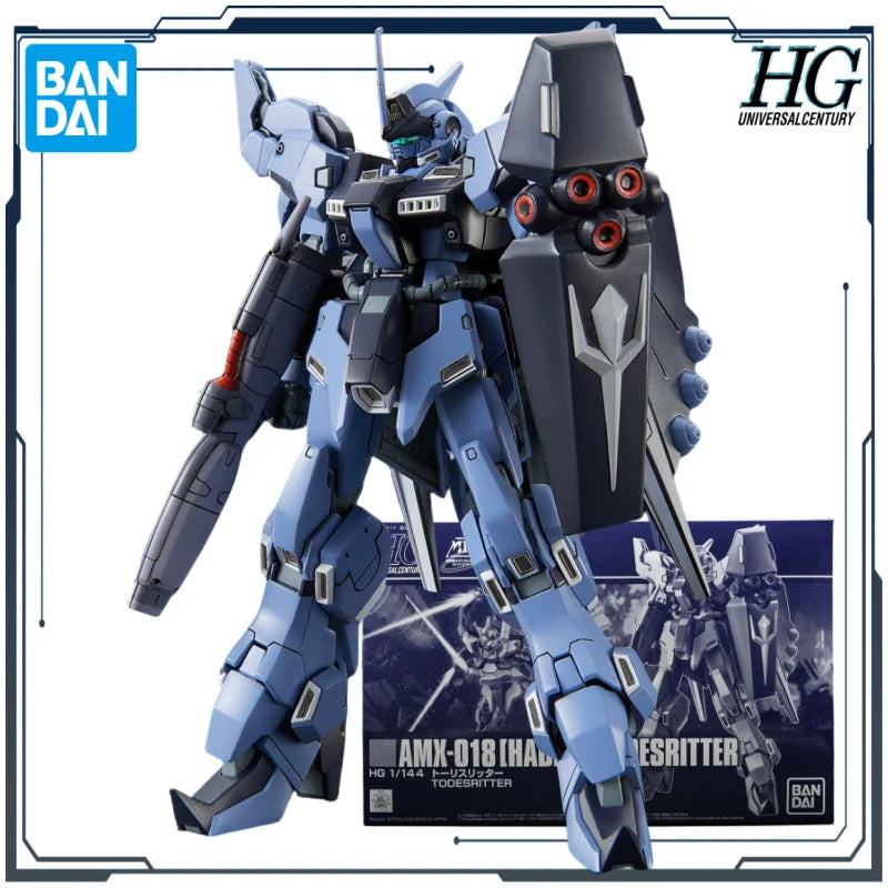 BANDAI Original HG Web-exclusive Version HADES TODESRITTER 1/144 Anime Assembly Model Toys Gift for Boys Collectible Ornaments