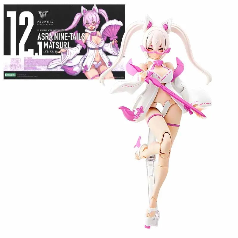 KOTOBUKIYA Original MEGAMI DEVICE ASRA TAMAMONOMAE UTAGE ASRA NINE-TAILS MATSURI Anime Action Figure Assembly Model Toys