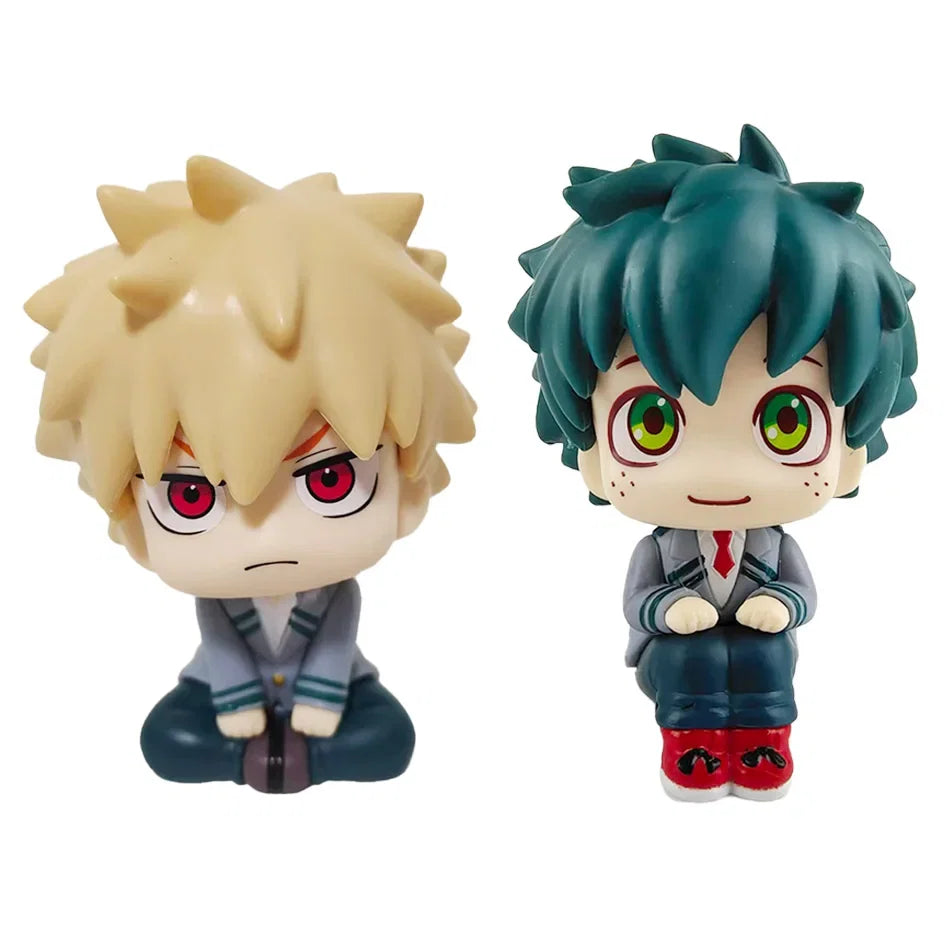 10cm Boku no Hero Academia Anime Figure Midoriya Izuku Action Figure Bakugo Katsuki/Todoroki Shoto Figurine PVC Collection Toys