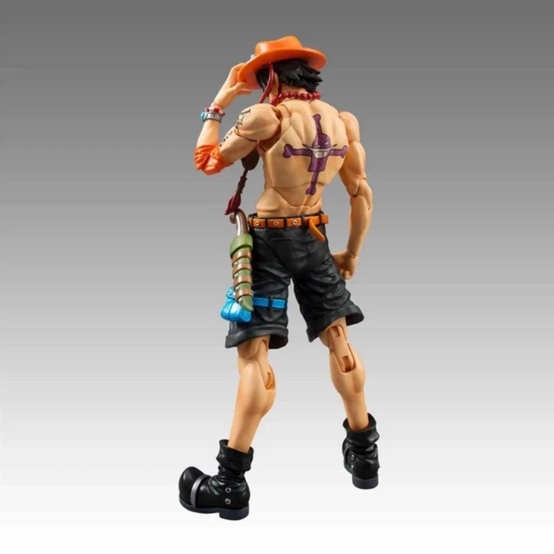 18CM Anime Figure One Piece Action Ace Fire Fist Escal D Ace Luffy Brother Toys Japan Anime Collectible Figurines PVC Model Toy