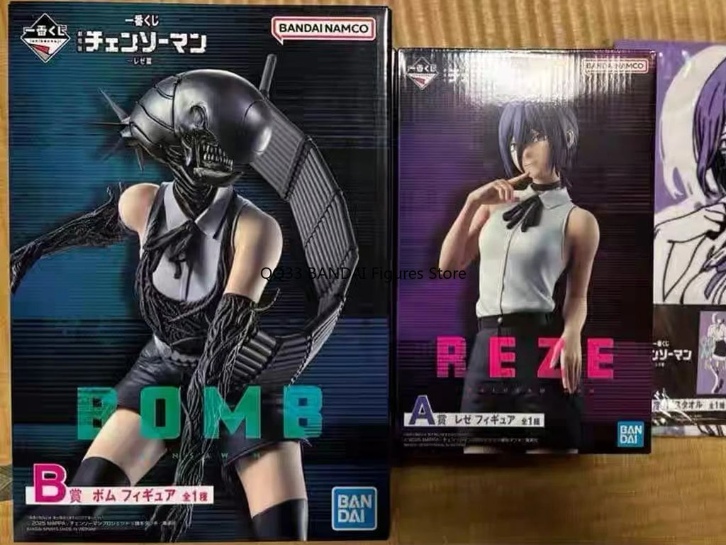 BANDAI Ichiban Kuji Anime Chainsaw Man Reze-devil Form Figure Prize Action Figure Model Desktop Decoration Hobbies Collectibles