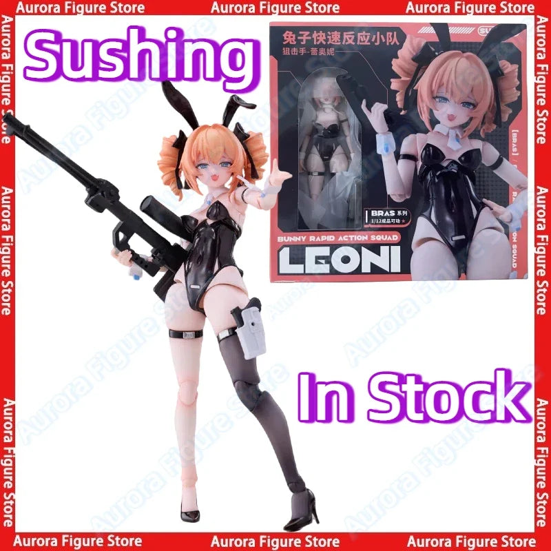 In Stock Sushing BRAS 1/12 Bunny Rapid Action Squad Leoni Special Color Version Anime Action Figure Models Toys PVC Collectible