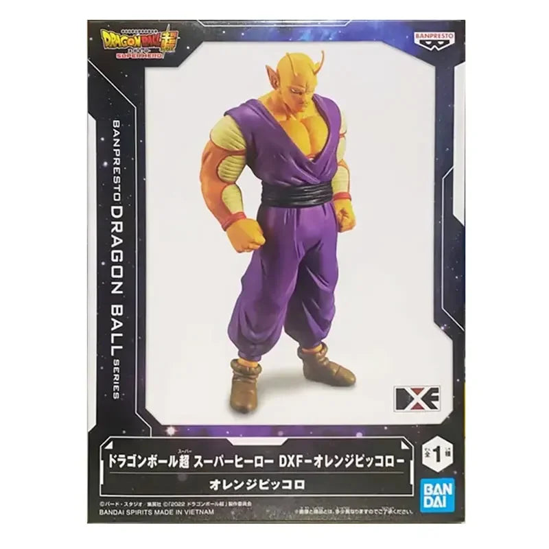 Bandai Original Banpresto Anime Dragon Ball Super Hero DXF Orange Piccolo Action Figures Figurine Collection Model Toys