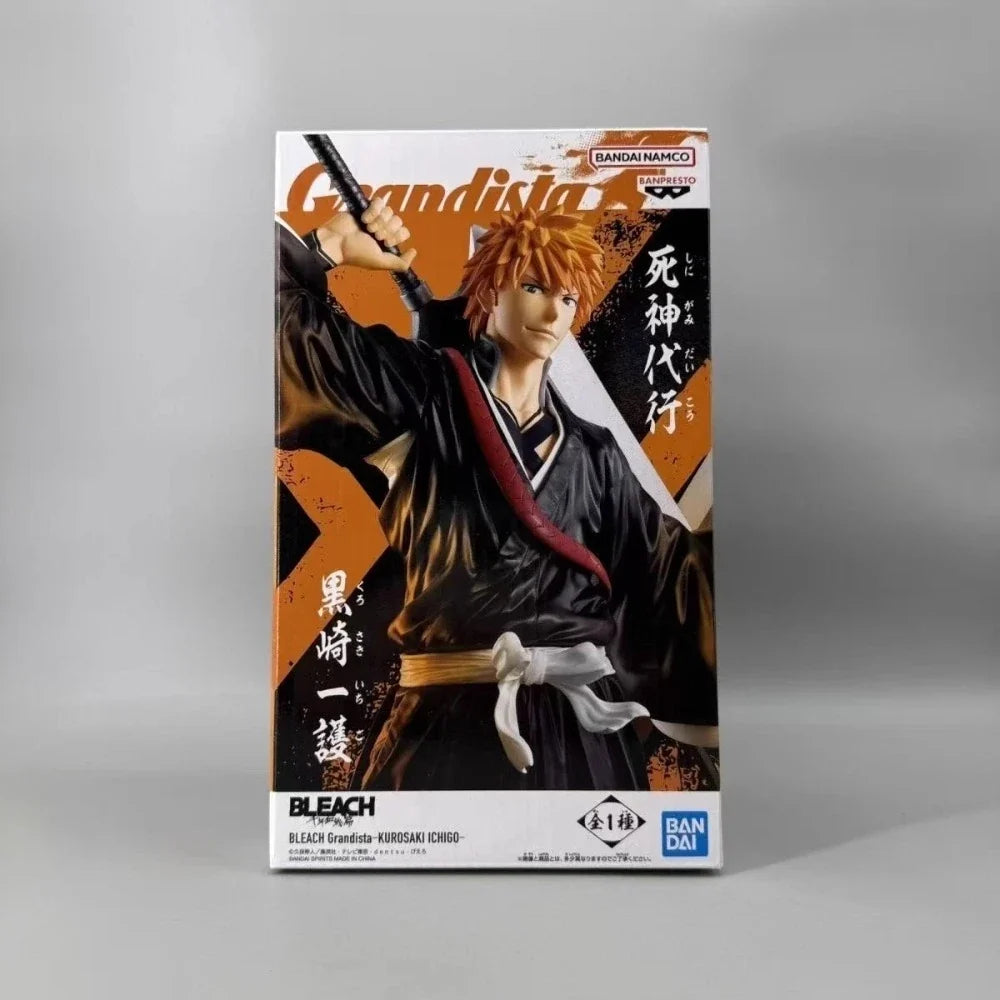 In Stock Bandai Original Genuine Banpresto Anime BLEACH Grandista Kurosaki Ichigo 32cm Collections Model Toy Figures Xmas Gift