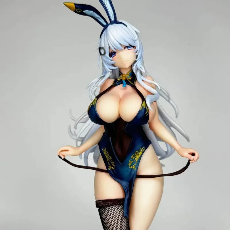 Sexy Anime Adults Bunny Girl Figure in Qipao Stockings High Quality Collectible Standing Pose Model  26cm