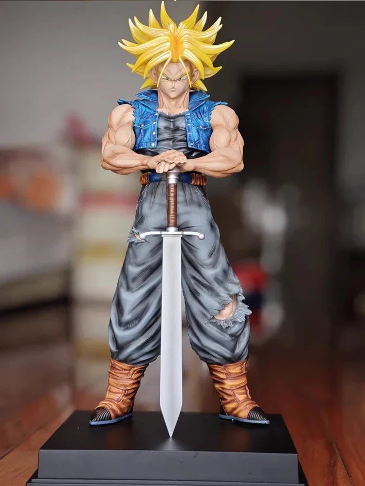 JT toys 53cm Dragon Ball Anime Figure Torankusu Figure Trunks PVC Statue Collection Model Decoration Custom Gift Toy