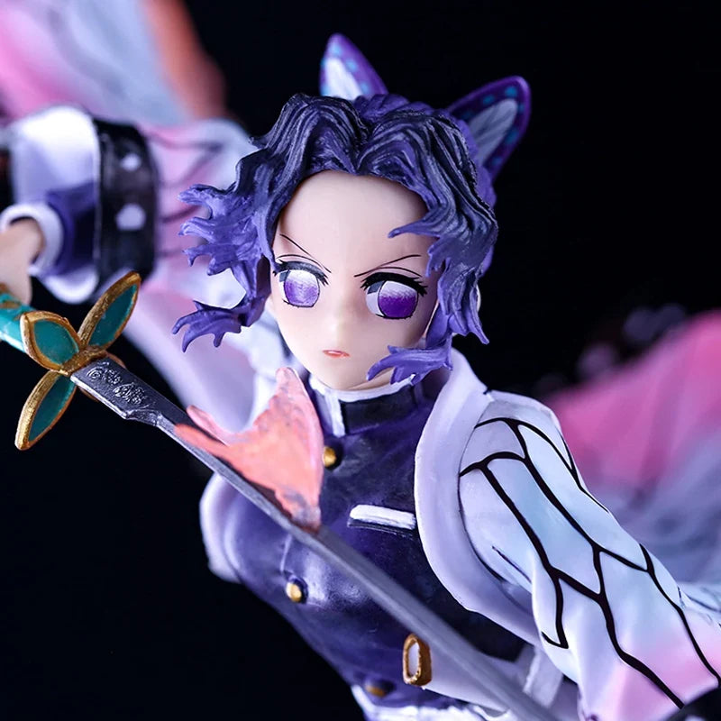 Anime Demon Slayer Kochou Shinobu 31cm Figure Statue Gk Garage Kits Pvc Figurine Model Doll Ornament In Stock