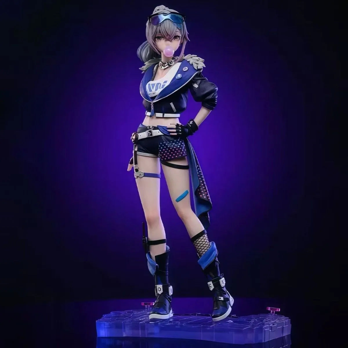 Honkai: Star Rail Figure Silver Wolf Anime Figure Blow Bubbles Silver Wolf Figurine Model Statue Doll Collection Game Toys Gifts